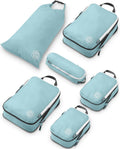 Compression Packing Cubes Set for Travel - Lightweight, Durable Clothes Organizer for Carry-On Luggage and Suitcases by